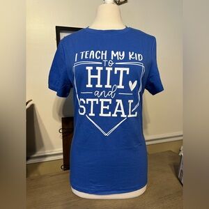 Blue Moms Baseball Shirt